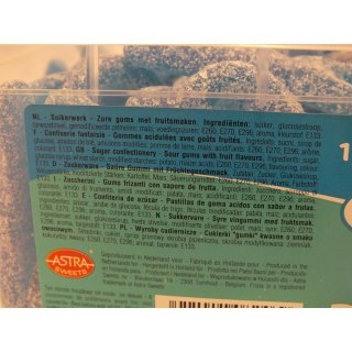 Frisia Fruchtgummi Blue Soothers 1350g Box (Blaue Schnuller, sauer)