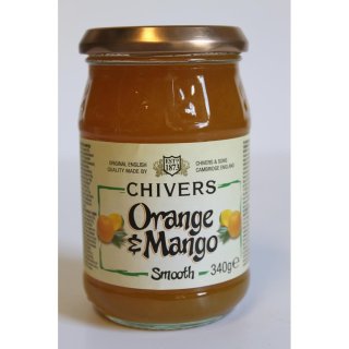 Chivers Orange Mango Konfitüre Smooth (340g Glas)