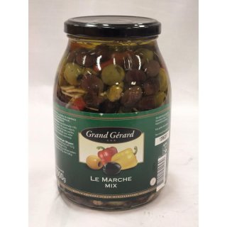 Grand Gérard Le Marche Mix 1000g Glas (Olivenmischung)