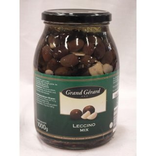 Grand Gérard Leccino Mix 1000g Glas (Leccino Oliven)