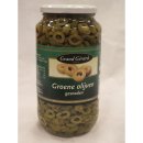 Grand Gérard groene Olijven gesneden 935ml Glas (geschnittene grüne Oliven)