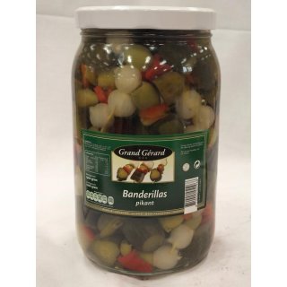 Grand Gérard Banderillas Pikant 2000g Glas (Pikante Gewürzspieße)
