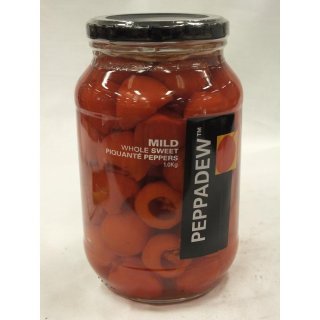Peppadew Whole Sweet Piquanté Peppers 1000g Glas (ganze Paprika süß & mild)