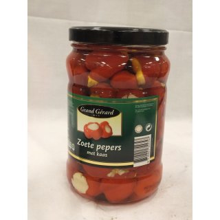 Grand Gérard Zoete Pepers met Kaas 1500g Glas (Süße Paprika mit Käse)