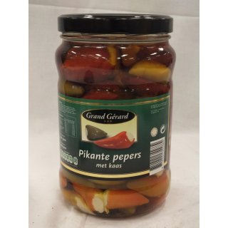 Grand Gérard Pikante Pepers met Kaas 1500g Glas (Pikante Paprika mit Käse)