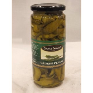 Grand Gérard Groene Peppers 465g Glas (Grüne Peperoni)