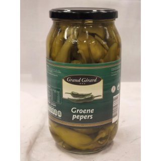 Grand Gérard Groene Peppers 940g Glas (Grüne Peperoni)