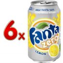 Fanta Lemon Zero 1 Pack á 6 x 0,33l eingeschweißt (6 Dosen Zitrone Zuckerfrei)