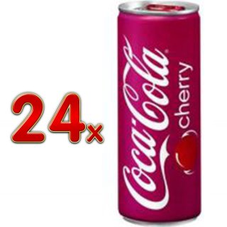 Coca Cola Cherry 4 Pack á 6 x 0,25l eingeschweißt (24 Dosen Cherry Coke)