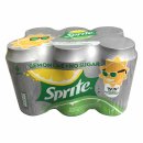 Sprite ZERO Zitrone/Limone Zero 1 Pack á 6 x 0,33l eingeschweißt (6 Dosen)