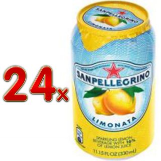 San Pellegrino Limonata 4 Pack á 6 x 0,33l eingeschweißt (24 Dosen Zitronen-Limonade)