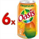 Oasis Tropical 1 Pack á 6 x 0,33l (6 Dosen, tropische Früchte)