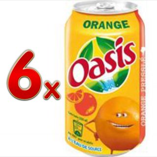 Oasis Sinaas 1 Pack á 6 x 0,33l eingeschweißt (6 Dosen, Orange)