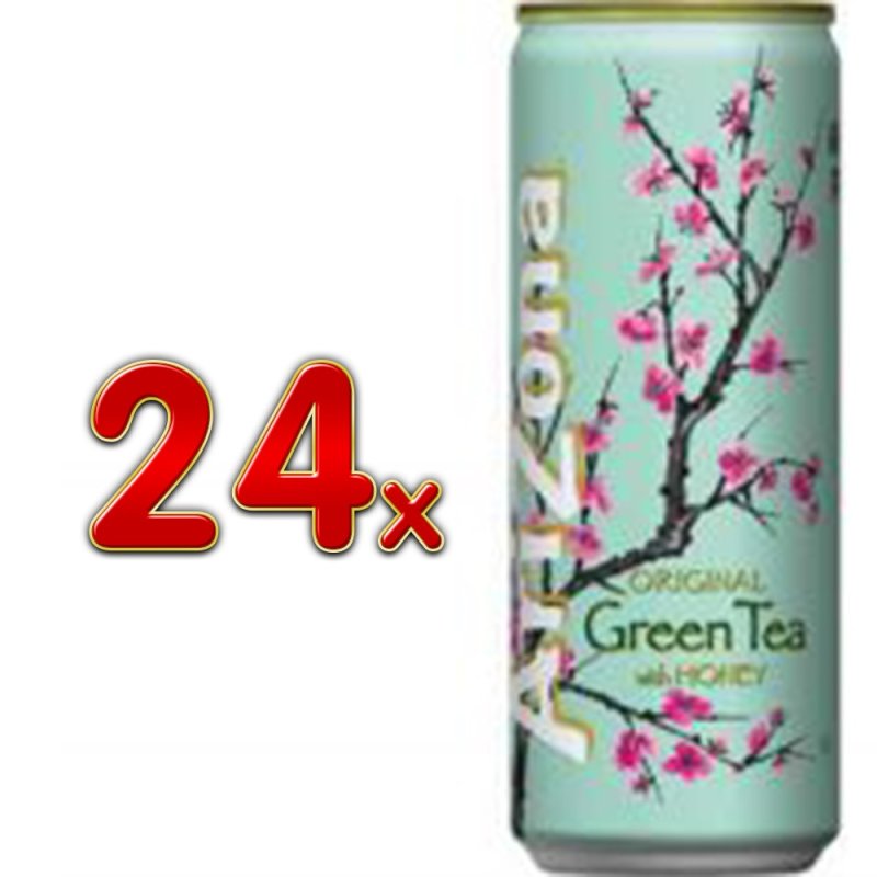 Arizona Ice Tea Green Tea with Honey 24 x 355ml Dose (grüner Eistee m