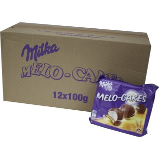 Milka Melo-Cakes 12 Packungen á 6 Stck. (Schaumzucker & Keks)