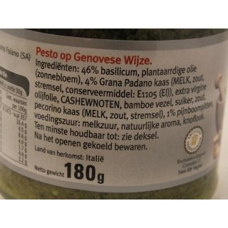 DAmico il Pesto op Genovese Wijze 180g Glas (Pesto nach Genovese Art)