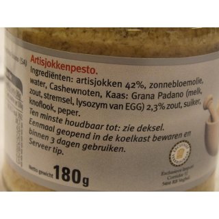 DAmico Artisjokken Pesto 180g Glas (Pesto mit Artischocken)