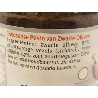DAmico il Pesto van Zwarte Olijven 180g Glas (Pesto aus schwarzen Oliven)