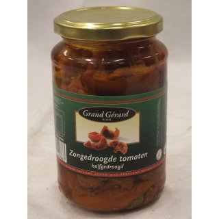 Grand Gérard Zongedroogde Tomaten Halfgedroogd 340g Glas (Sonnengetrocknete Tomaten - halbgetrocknet)