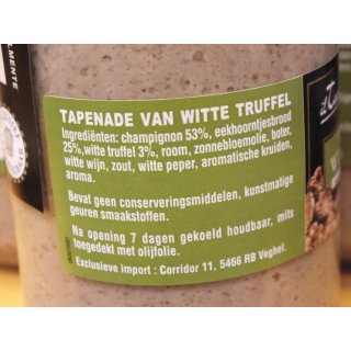 Il Tartufo di Paolo Tapenade van Witte Truffel 130g Glas (Weiße Trüffel Tapenade)