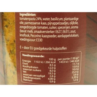 Toresano Pesto Rosso 500ml Glas (Tomaten Pesto)