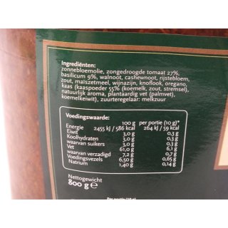 Grand Gérard Pesto Rosso met Zongedroogde Tomaten 800g Dose (Pesto aus Sonnengetrockneten Tomaten)