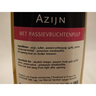 Chatel Azijn met Passievruchtenpulp 250ml Flasche (Essig mit Maracujapüree)