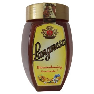 Langnese Goud Helder Bijenhoning  1000g Glas (Glanzgold Bienenhonig)