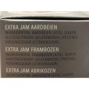 Hero Extra Jam Aardbei, Frambozen, Abrikozen, 10 x 20g Einzelportion im Katon (Erdbeere, Aprikose, Himbeeree Marmelade)