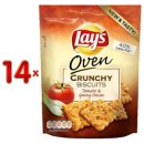 Lays Ofen Chips Crunchy Biscuits Tomate & Zwiebel 14 x 100g Karton (Tomato & Spicy Onion)