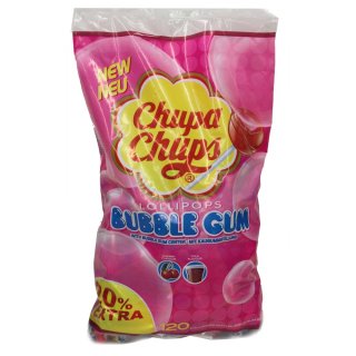 Chupa Chups Bubble Gum Lutscher 120er Nachfüllbeutel, 1er Pack (1 x 1.4 kg)