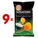 Lays Chips Sensations Mexican Pepper & Cream 9 x 150g Karton (Peperoni & Sauerrahm)