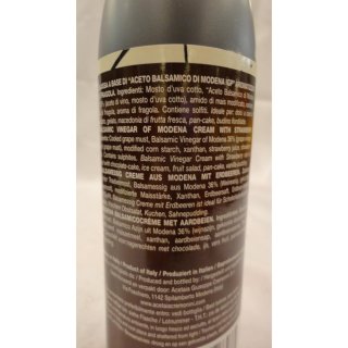 Giuseppe Cremonini Glassa Aceto Balsamico di Modena Strawberry 250ml Flasche (Balsamico Essig Glasur Erdbeere)