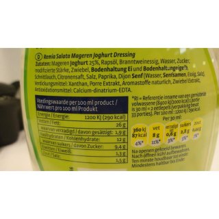 Remia Salata Magere Yoghurt Dressing 1000ml Flasche (Mager Joghurt Dressing)