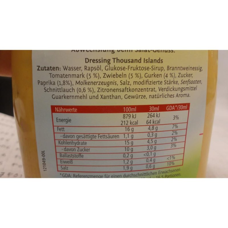 Kühne Thousand Islands Dressing 500ml Flasche (Tomaten Dressing) Kühne Thousand Islands Dressing 500ml Flasche (Tomaten Dressing)
