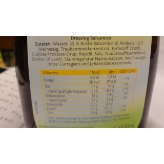 Kühne Balsamico Dressing 500ml Flasche