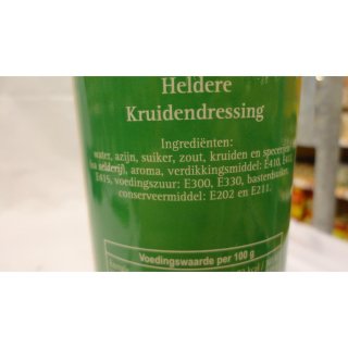 Hela Salad & Sandwich Heldere Kruidendressing 800ml Flasche (helles Kräuterdressing)