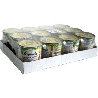 Bonduelle Doperwtjes & Worteltjes 12 x 150g Konserve (Erbsen & Möhren)