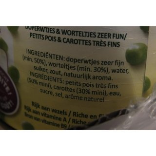 Bonduelle Doperwtjes & Worteltjes 6 x 610g Konserve (Erbsen & Möhren)