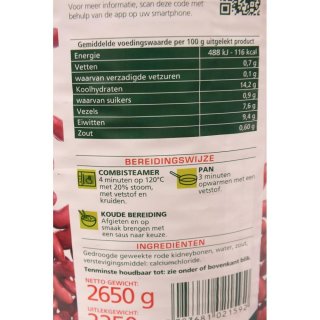 Bonduelle Rode Kidneybonen Sous Vide 2650g Konserve (Kidneybohnen - Vakuum)
