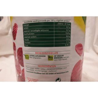 Bonduelle Rode Bietensalade in schijfjes Sous Vide 2075g Konserve (Rote-Beete-Salat in schreiben - Vakuum)