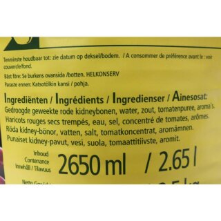 Bonduelle Kidneybohnen (2500g Dose)