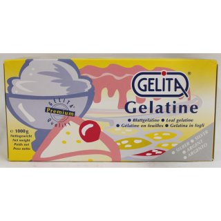 Gelita Blattgelatine, silber/weiß,(1Packung a 1kg)