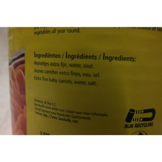 Bonduelle Worteltjes extra Fijn 2500g Konserve (Möhren extra fein)