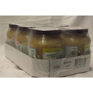 HAK Appelmoes Light 6 x 350g Glas (Apfelmus - leicht)