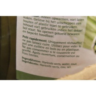 HAK Haricots Verts 6 x 720ml Glas (grüne Bohnen)