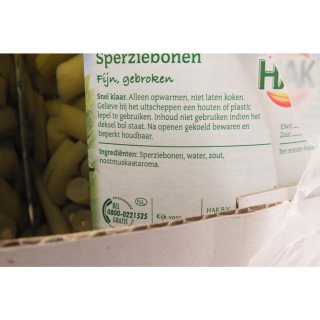 HAK Sperziebonen fijn gebroken 6 x 710ml Glas (Grüne Bohnen fein - gebrochen)