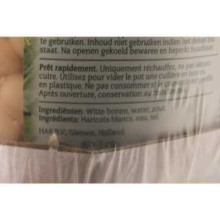 HAK Witte Bonen 6 x 710ml Glas (Weiße Bohnen)