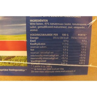 Markant Witte Bonen in Tomatensaus 12 x 700g Glas (Weiße Bohnen in Tomatensauce)