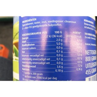 Markant Sperziebonen gebroken 12 x 800g Konserve (Grüne Bohnen - gebrochen)